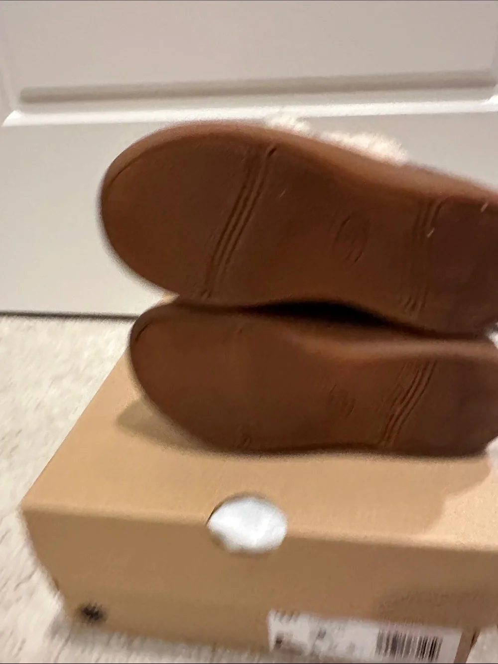 UGG Kids Llama Booties in Gray and Cream